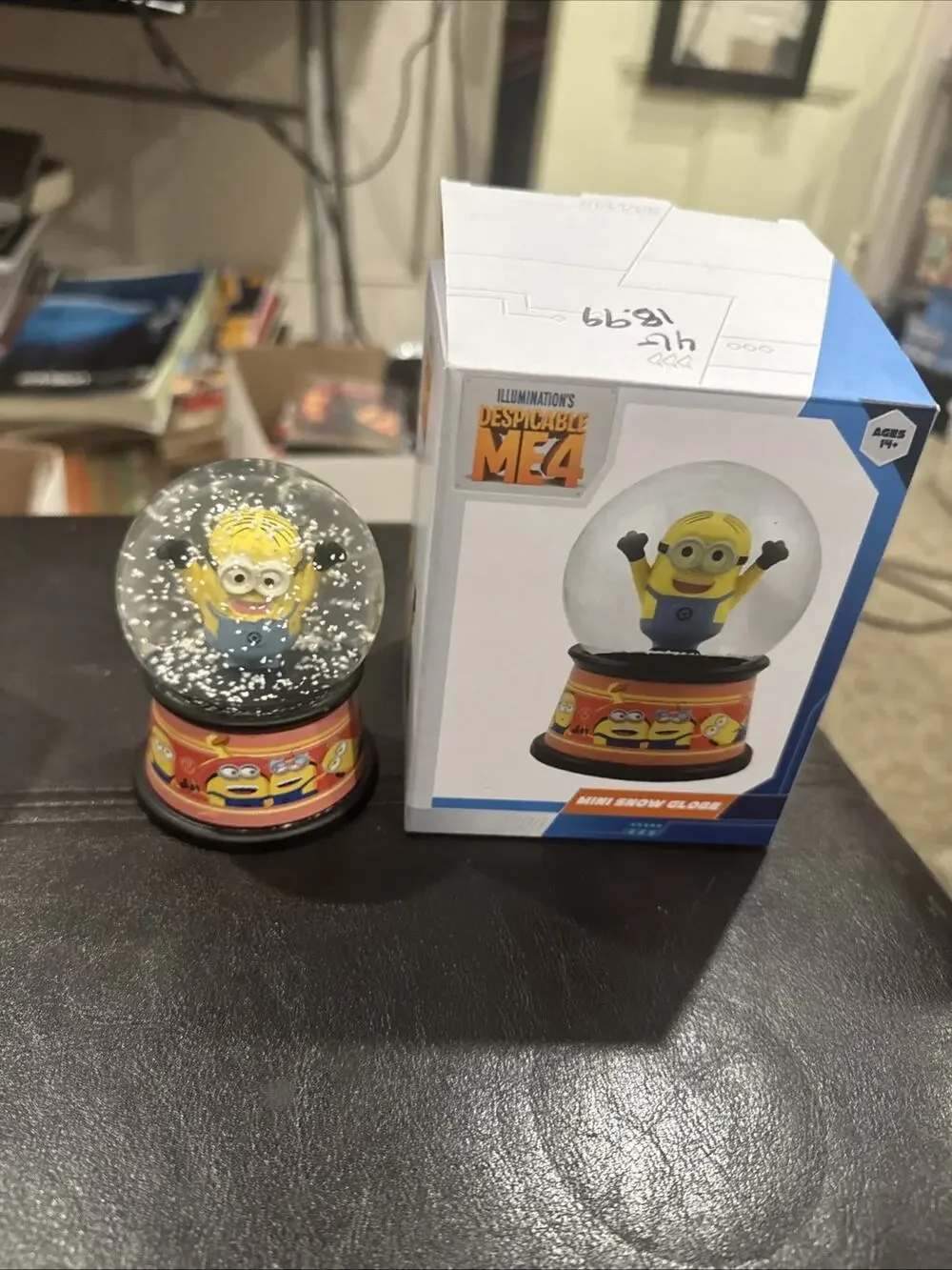 Despicable Me 4 Minion Snow Globe With Box Illumination Display Toy